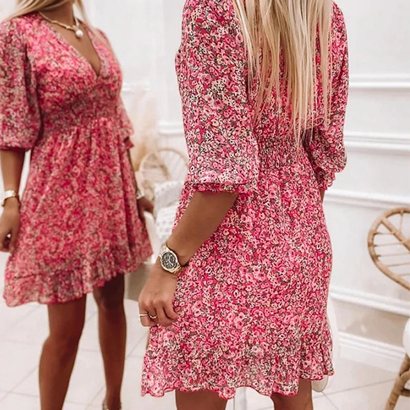 Bequemes - Geblümtes Chiffonkleid für dich