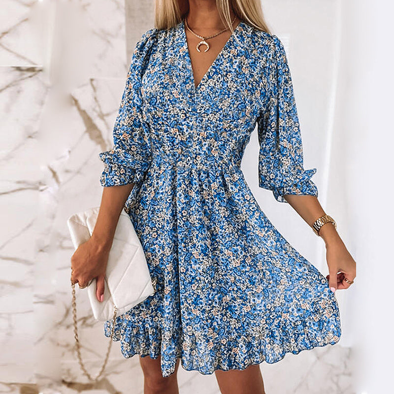 Bequemes - Geblümtes Chiffonkleid für dich