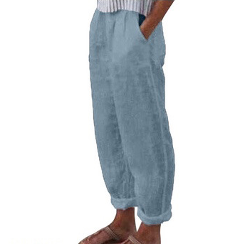 Damen Hose | Lässig & Elegant | Leichte Baumwollmischung