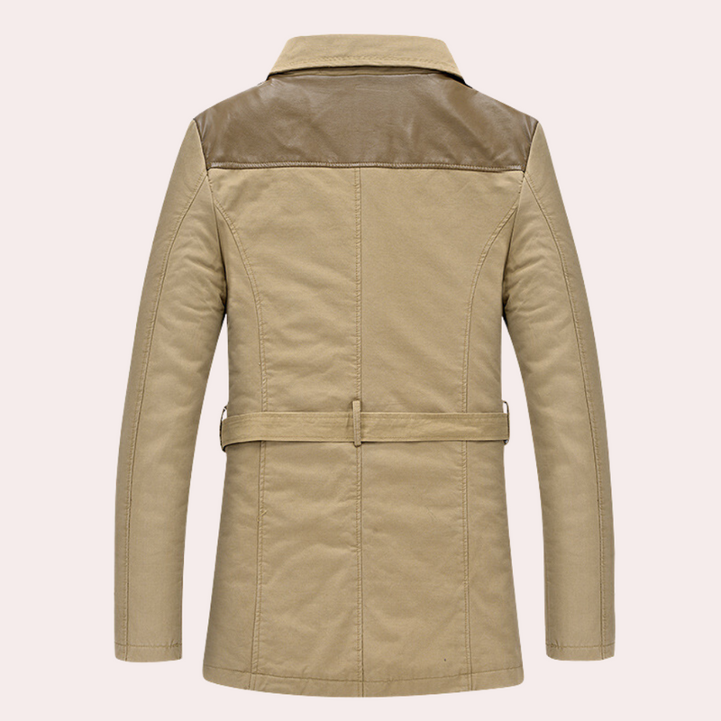 Eleganter, warmer Trenchcoat für Männer