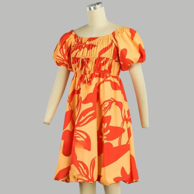 Elegantes Heidi - Schulterfreies Minikleid mit Ballonärmeln