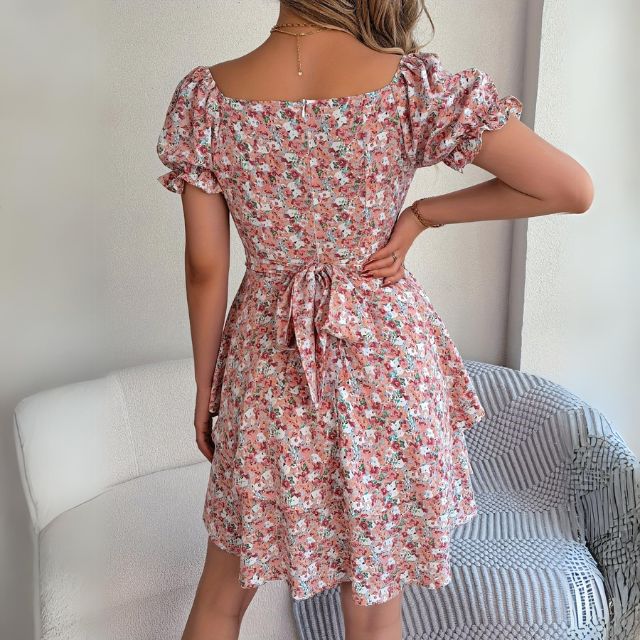 Weiches | A-Linien-Kleid mit Herzausschnitt und Blumenmuster für dich