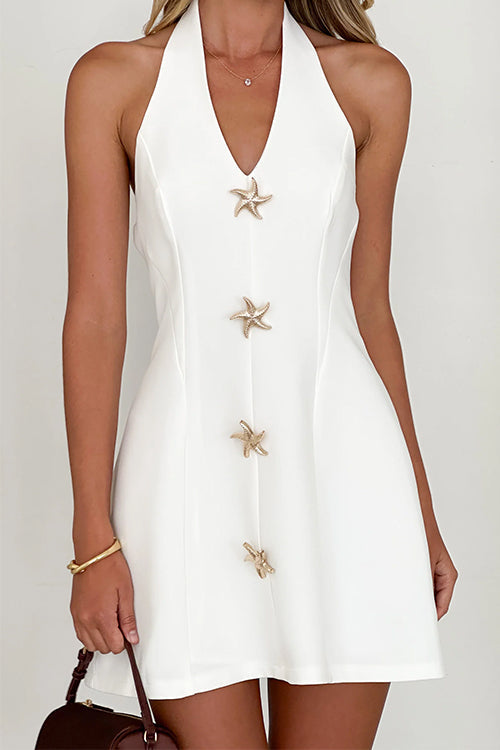 Schönes Leichtes Kleid Mit Seesternen für den Sommer