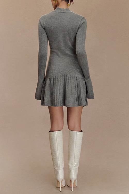 Elegantes Heidi -Rosiedress Mini Pullover Kleid