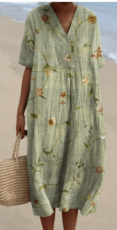 Petra - Vintage Kleid mit Blumendruck