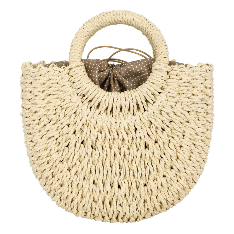 Rattan - Handgefertigte Tragetasche in Form eines Mondes