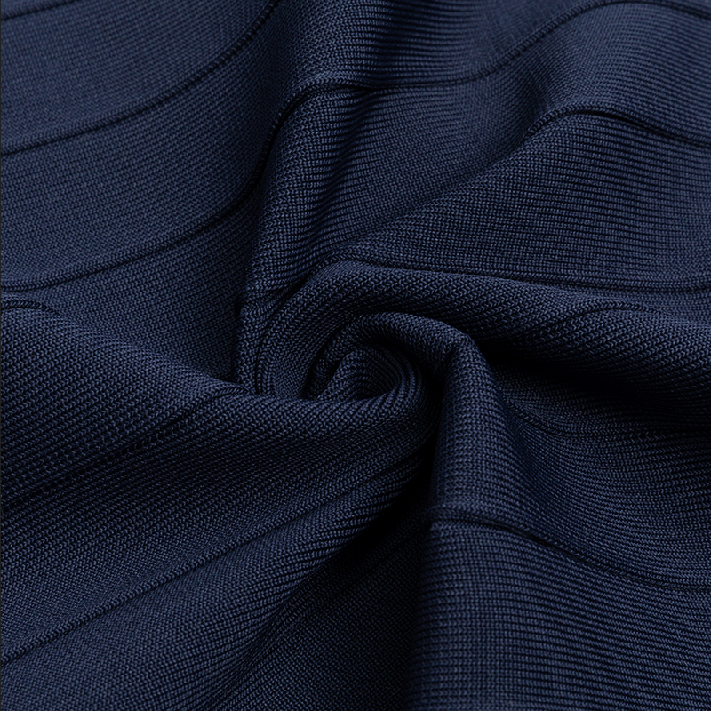 Midikleid mit Umschlagbund | Blau