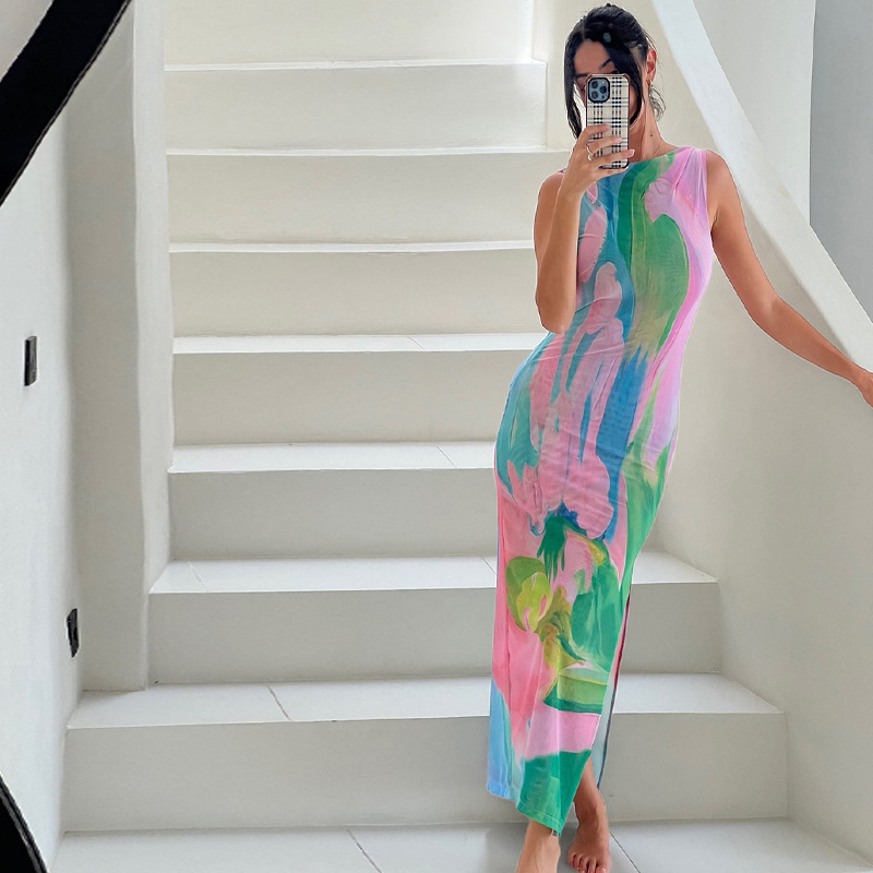 Elegantes Maxikleid aus leichtem Stoff