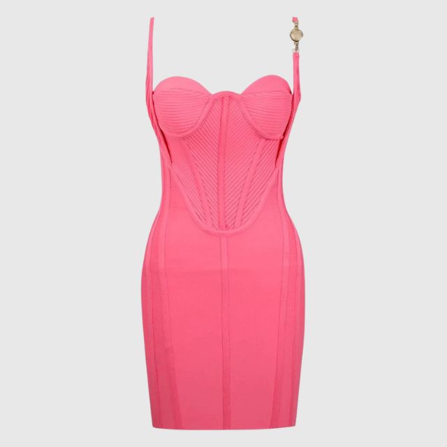 Elegantes Heidi -Minikleid mit herzförmigem Bustier