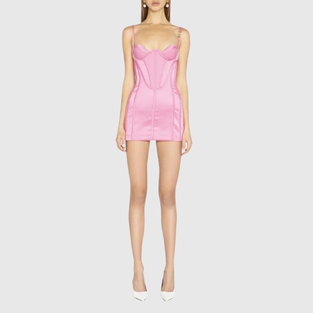 Elegantes Heidi -Minikleid mit herzförmigem Bustier