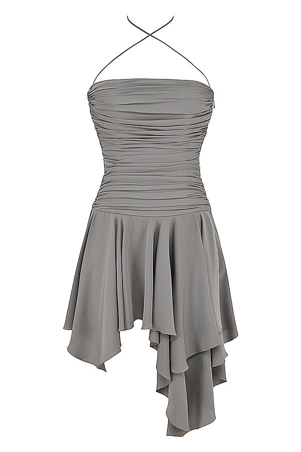 Heidi -Asymmetrisches Mini Kleid für Elegante Anlässe