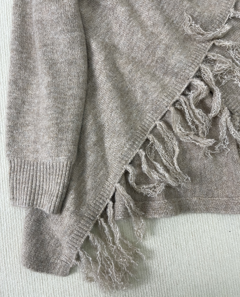 Kaison – Pullover mit Fransen und V-Ausschnitt