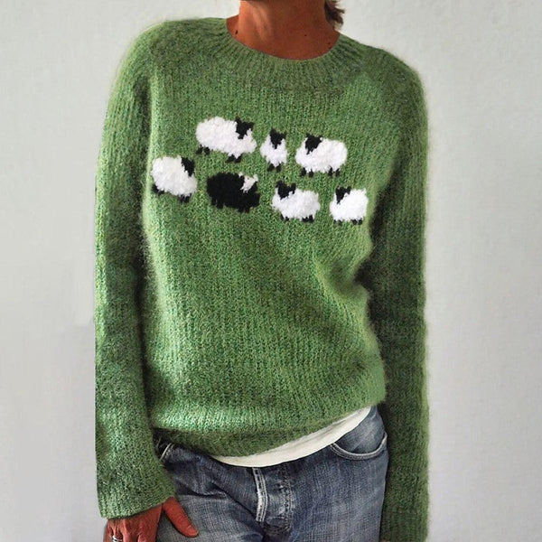 Lilian – Pullover mit langen Ärmeln und Aufdruck