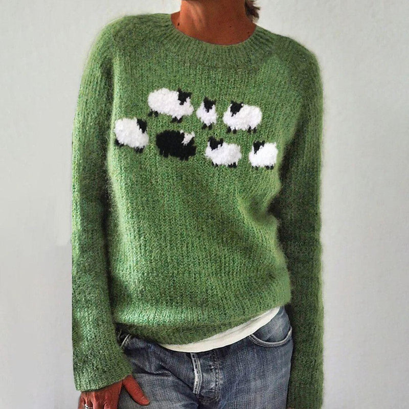 Lilian – Pullover mit langen Ärmeln und Aufdruck