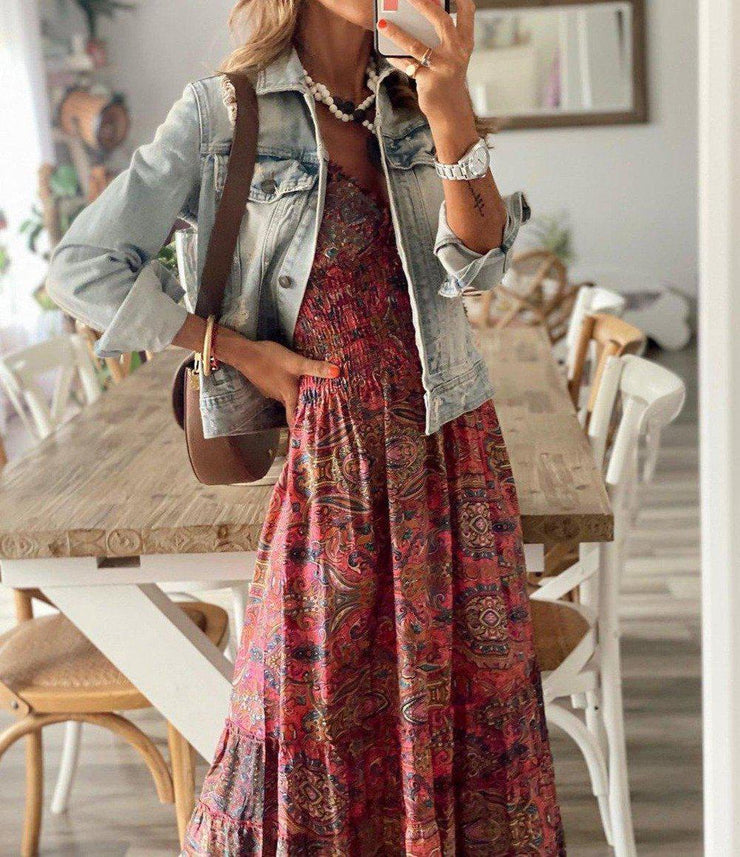Loreley - Stop And Stare Maxikleid mit Paisley-Muster