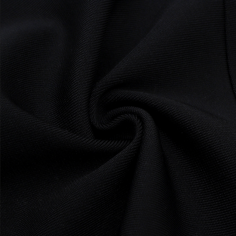 MIRAGE Transparentes Bandage-Midikleid mit Spitzendetail | Schwarz