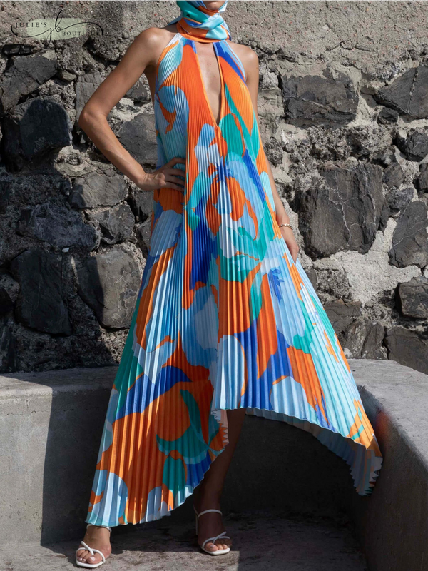 Elegantes Neckholder Maxikleid für jeden Anlass