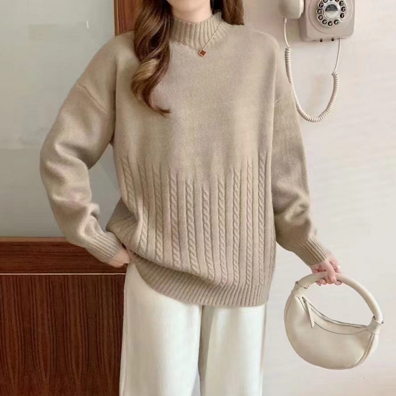 Jamison – Moderner glatter Langarmpullover