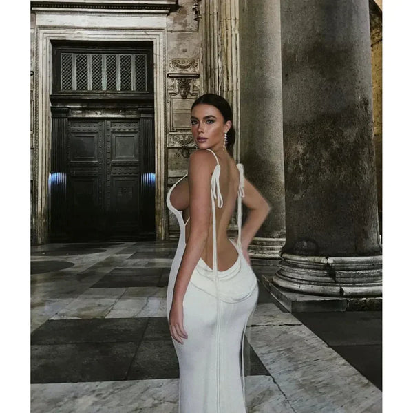 Elegantes Rückenfreies Serenity Maxikleid