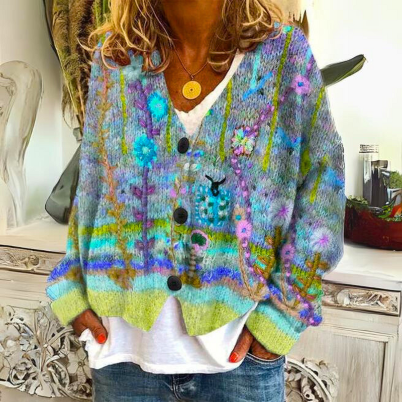 Warme und elegante Strickjacke
