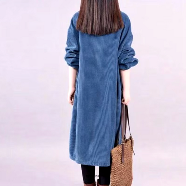 Bequemes Warmes Winterkleid für Große Größen