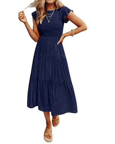 Sonja - Kleid mit Knöpfen und Zierleiste mit Stickerei in Schleife