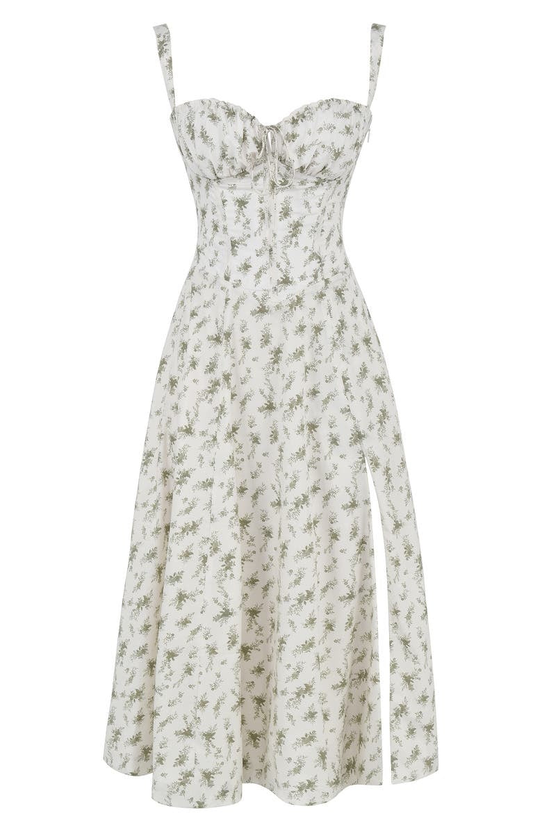 Bequemes - Geblümtes Bustierkleid mit Taillenformung für dich
