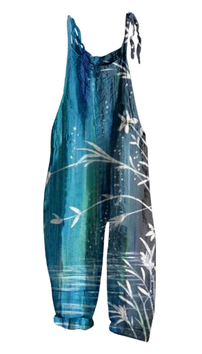 Tuva - Damen-Retro-Overall mit Mandala-Print, locker und lässig
