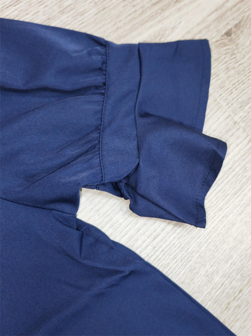 Ida - Einzigartiges monochromes Minikleid mit halben Ärmeln
