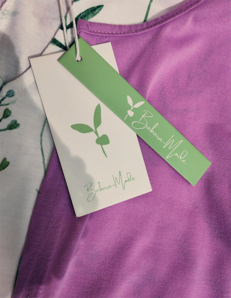 Marlies - Twofer Weißes Midikleid mit Blumenmuster in Rosa