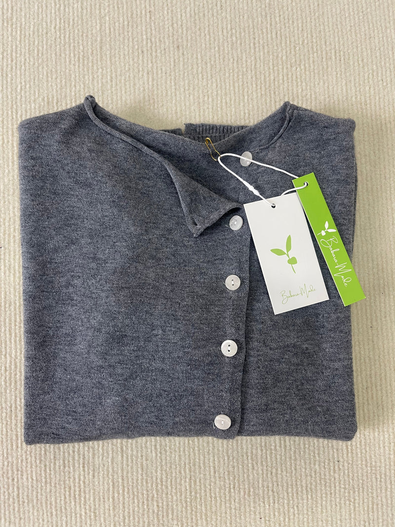 Frieda - Schlichter einfarbiger Pullover mit langen Ärmeln