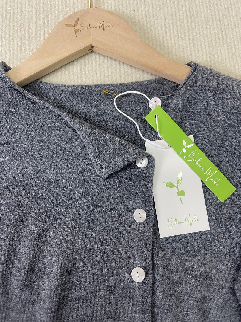 Frieda - Schlichter einfarbiger Pullover mit langen Ärmeln