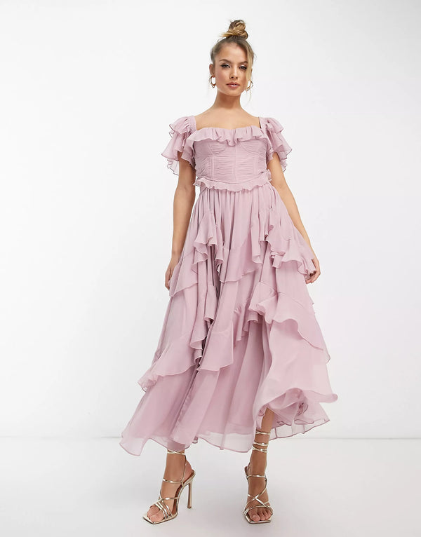 Karin - Graziöses Flüstern Langes Kleid