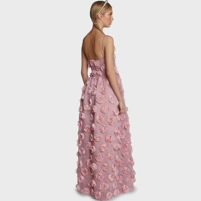 Elegantes Maxikleid mit Blumen für Feste