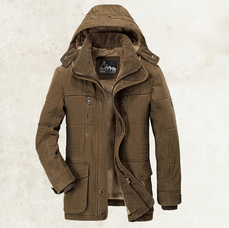 Gemütliche und stylische Winterjacke mit Kapuze