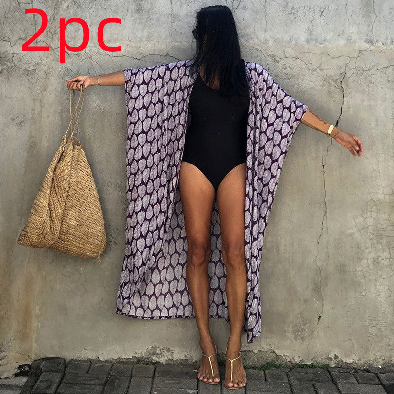 Elegantes | Glamouröse Sonnenschutz Resort Strandkleid Cover Up für dich