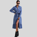 Kuscheliges | Jeans-Midikleid mit Hemdblusenschnitt für dich