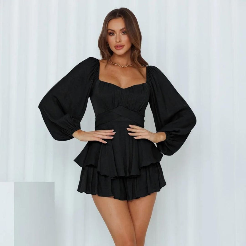 Heidi - Elegantes Kleid mit weichem Lagenrock