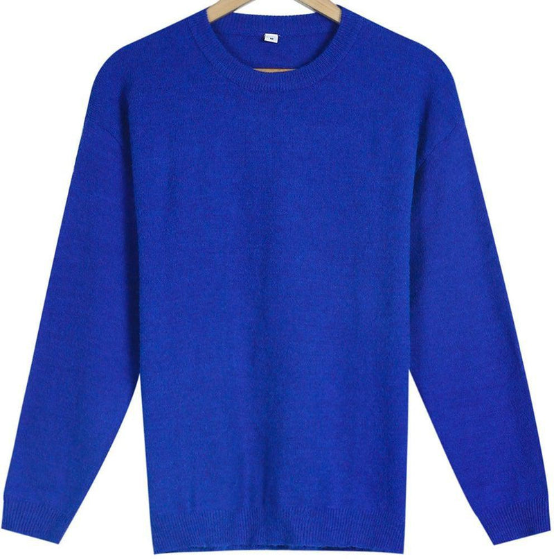 Ezra – Langarmpullover mit Rundhalsausschnitt