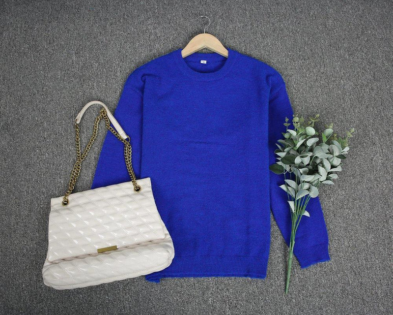 Ezra – Langarmpullover mit Rundhalsausschnitt