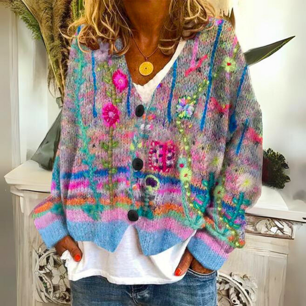 Warme und elegante Strickjacke