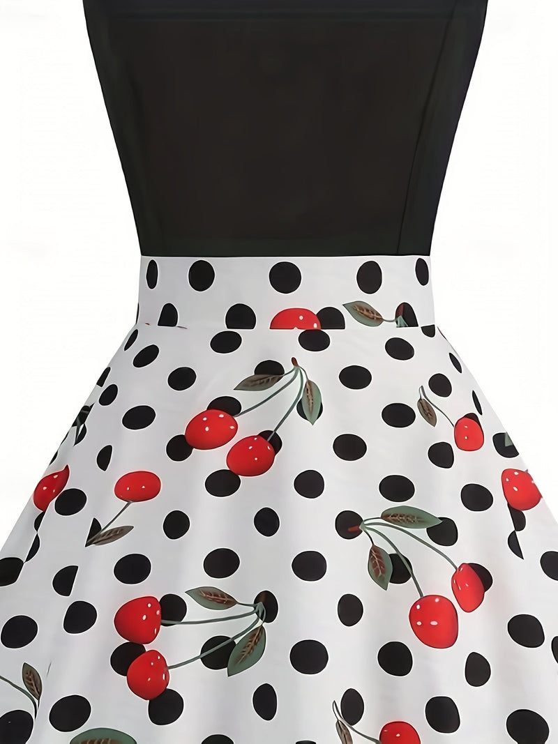 Bequemes Kirschendruck Kleid für Damen für dich