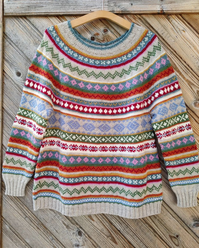 Fraja - Komfortabler, stilvoller Pullover in Kontrastfarben