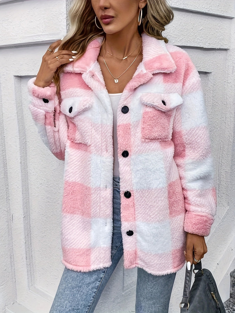Weiche Teddyjacke für kalte Tage
