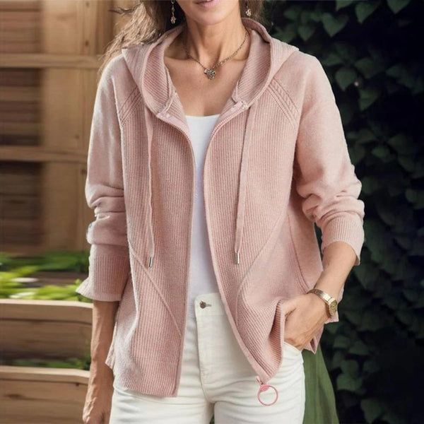 Talon – Rosa Kapuzenpullover im schlichten Stil