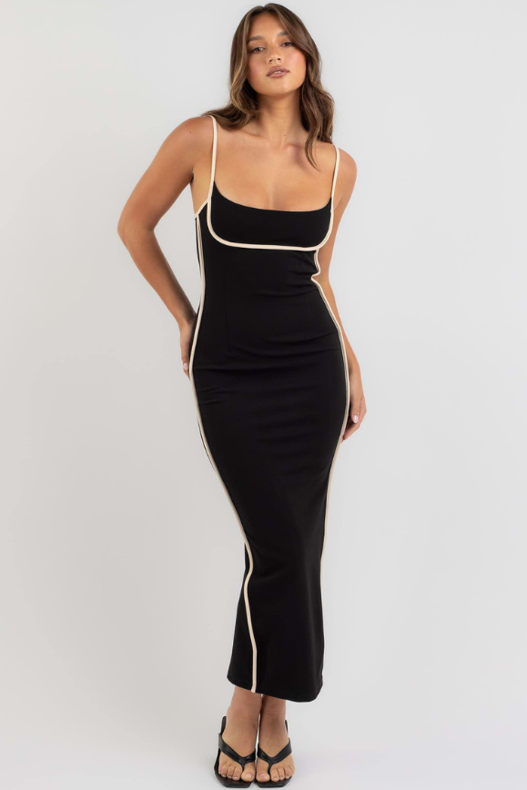 Nora - Blumendruck elegant MaxiKleid