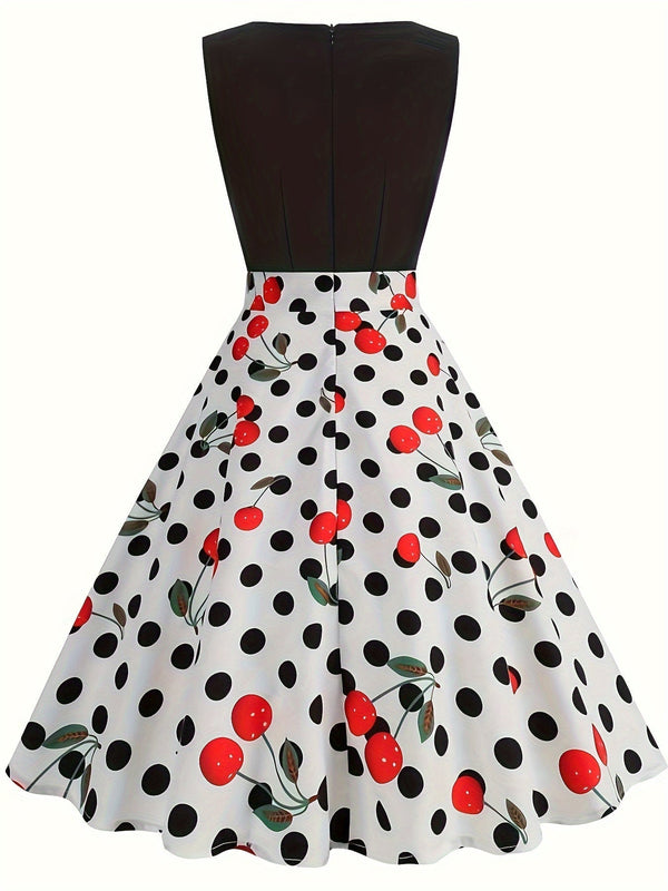 Bequemes Kirschendruck Kleid für Damen für dich