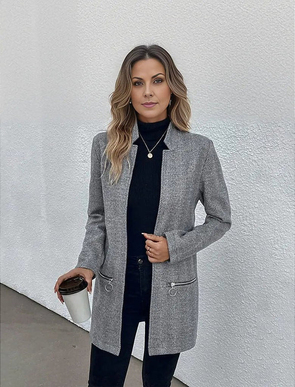 Elegante graue Jacke für warme Tage