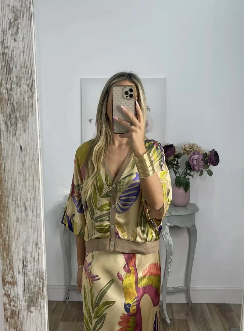 Bequemes Seidenkleid Set für dich