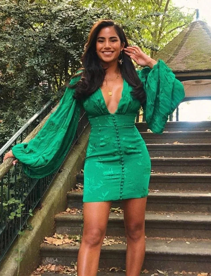 Elegantes Heidi-Minikleid Mit Ballonärmeln